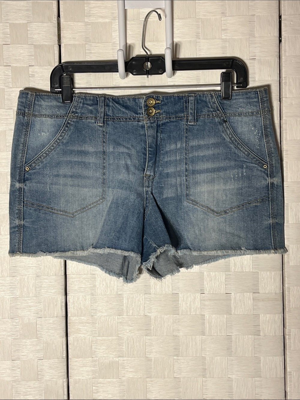 Jolt Blue Cutoff Denim Shorts